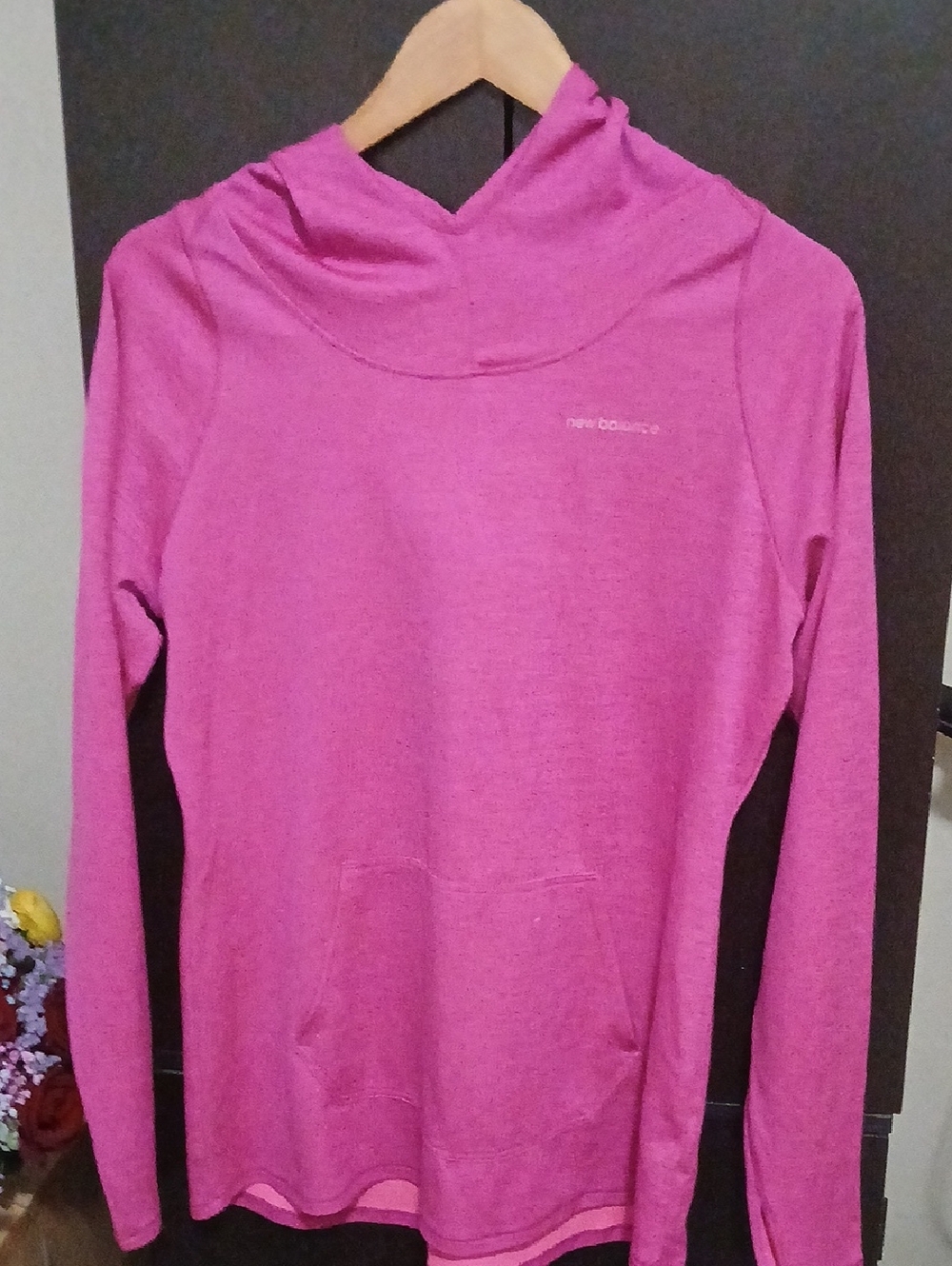 New Balance Hot Pink Hooded Pullover